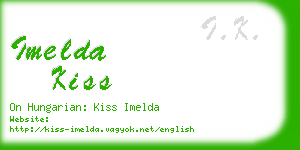 imelda kiss business card